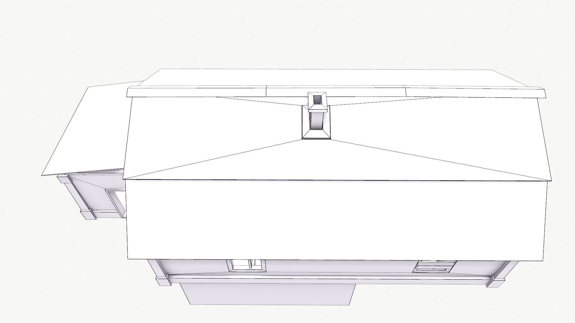 An Old House E Low-poly 3D model_25