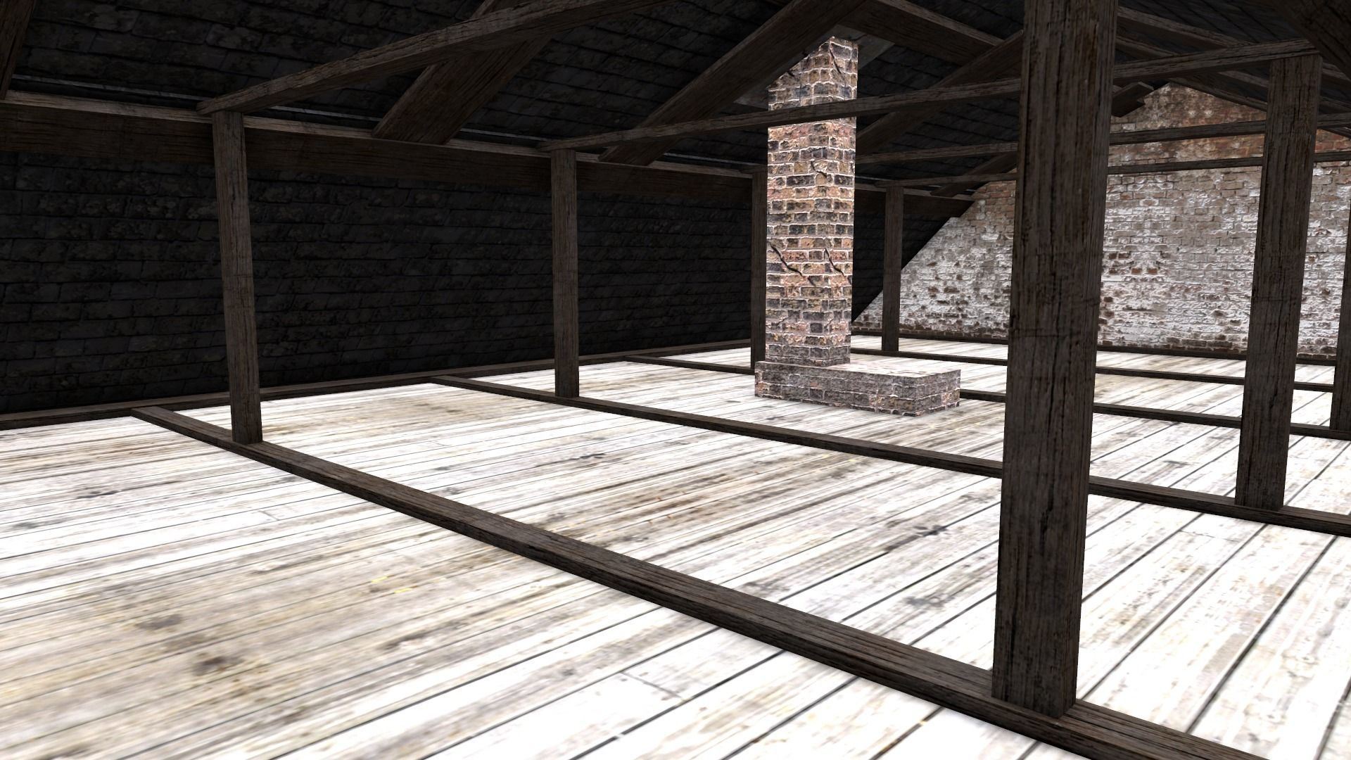 An Old House E Low-poly 3D model_18