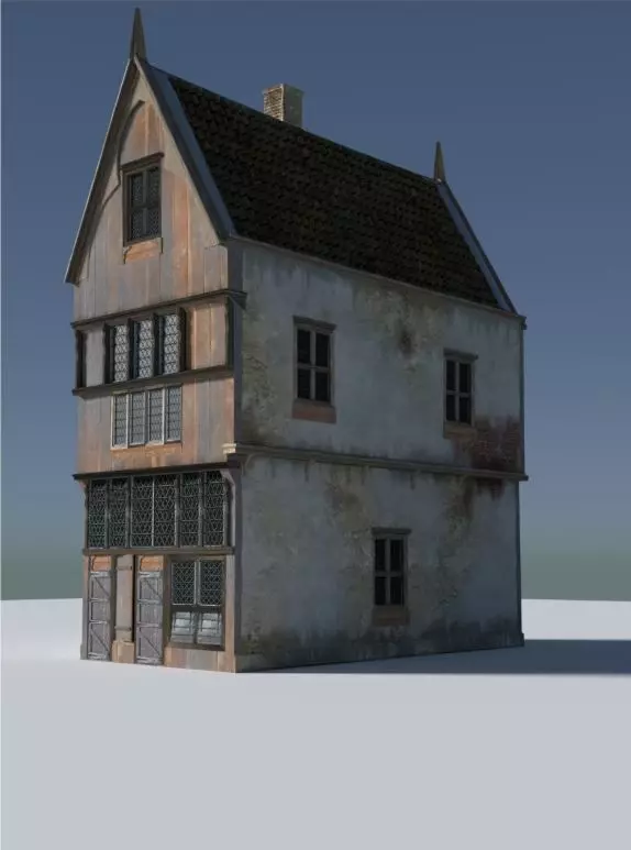 PBR medieval house Free 3D model