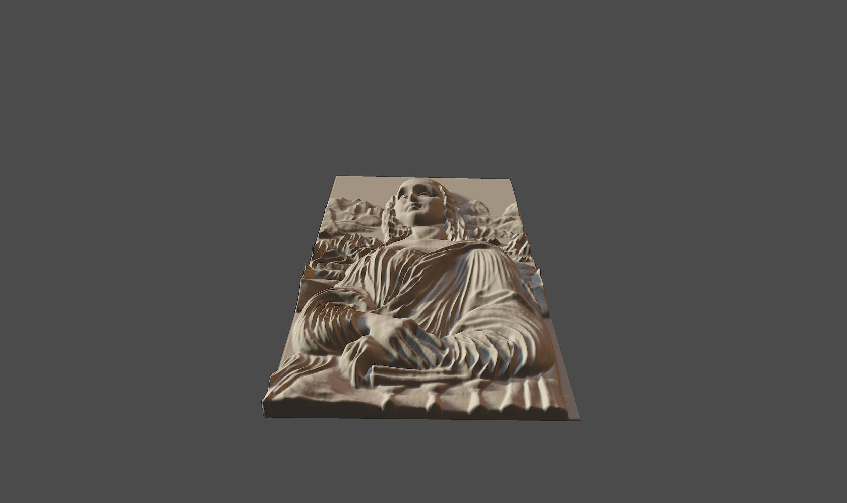 Mona Lisa 3D  3D model_2
