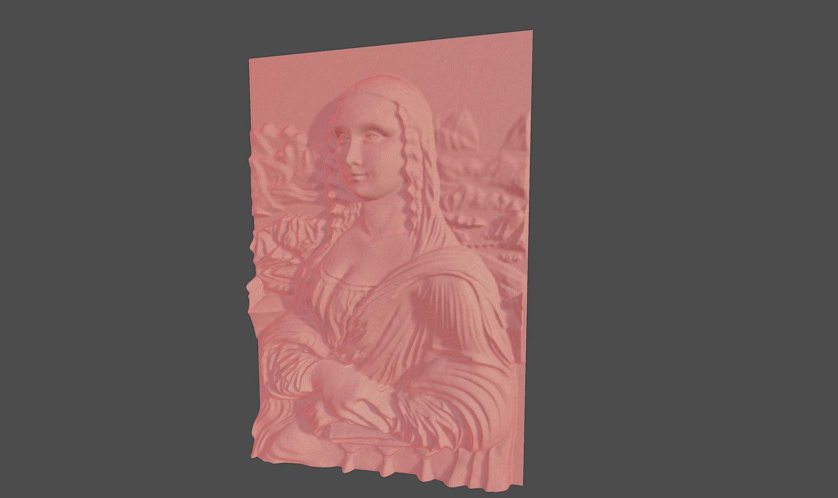 Mona Lisa 3D  3D model_7