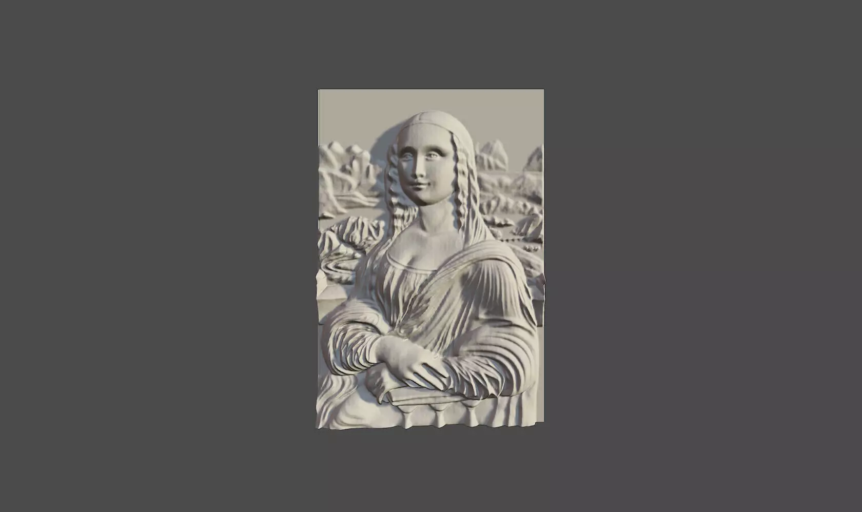 Mona Lisa 3D  3D model_0