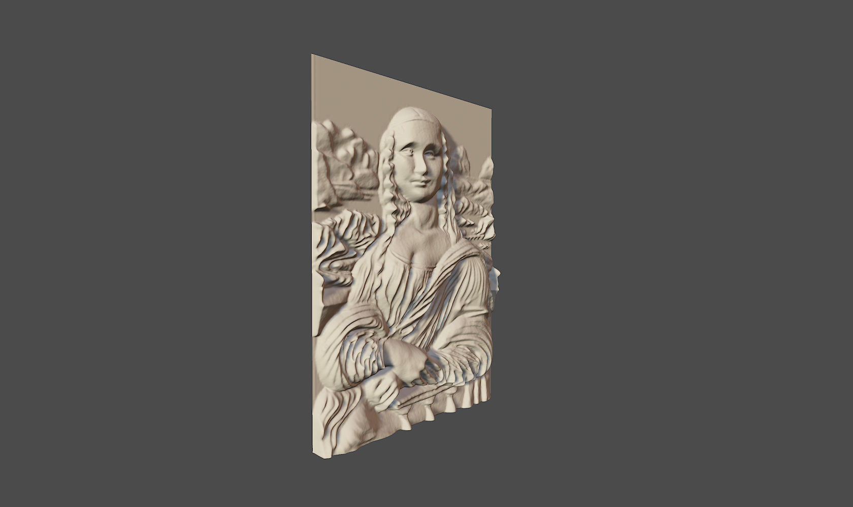 Mona Lisa 3D  3D model_1