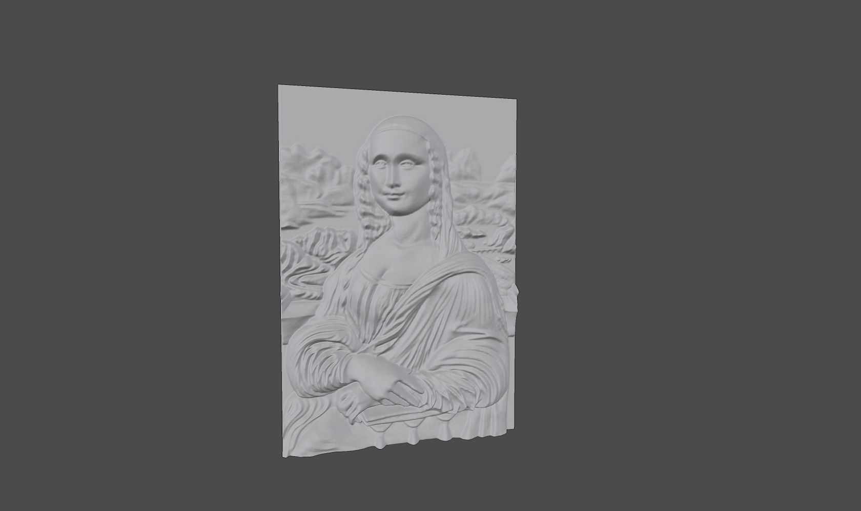 Mona Lisa 3D  3D model_3