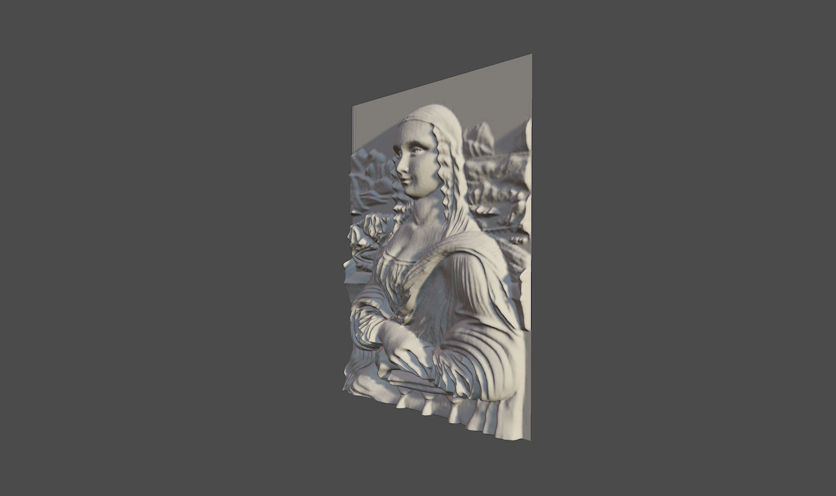 Mona Lisa 3D  3D model_4
