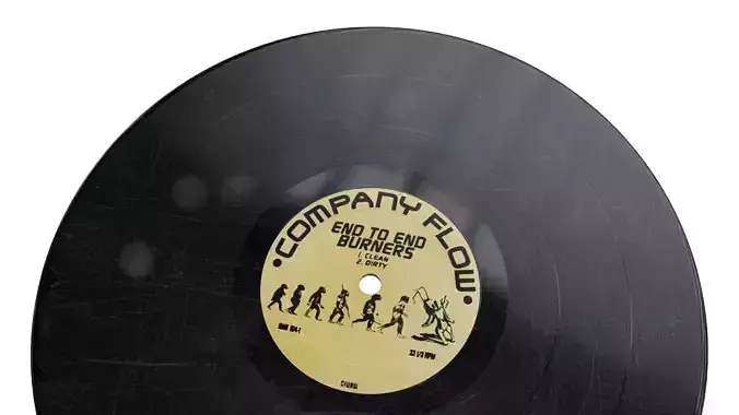 12 Inch Vinyl Record Low-poly 3D model