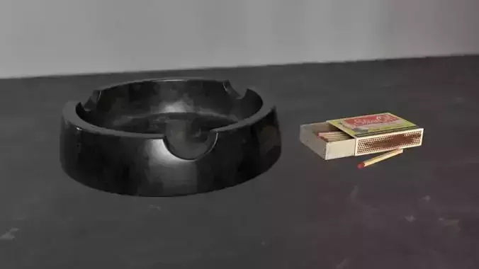 Ashtray and Matchbox