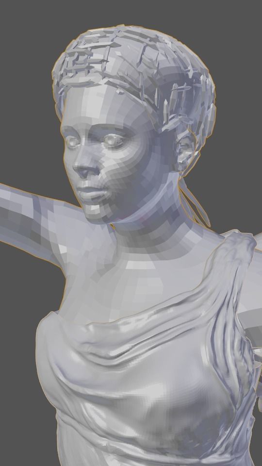 Rebuilt Samothrace victory Nike 3D model_14