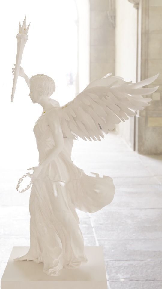 Rebuilt Samothrace victory Nike 3D model_2