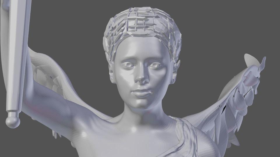 Rebuilt Samothrace victory Nike 3D model_18