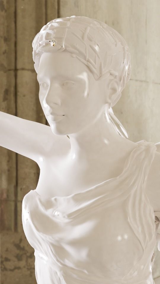 Rebuilt Samothrace victory Nike 3D model_5