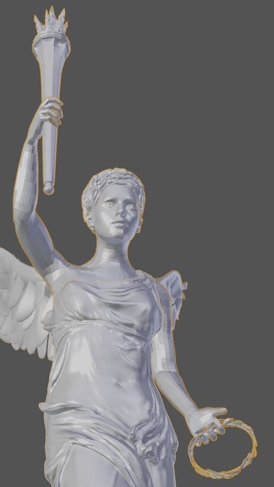 Rebuilt Samothrace victory Nike 3D model_9