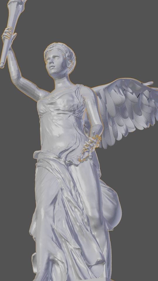 Rebuilt Samothrace victory Nike 3D model_15