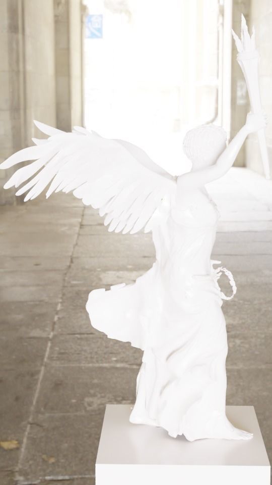 Rebuilt Samothrace victory Nike 3D model_3