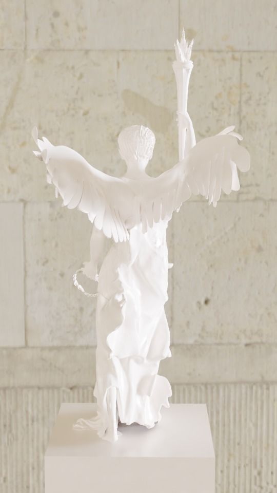 Rebuilt Samothrace victory Nike 3D model_4