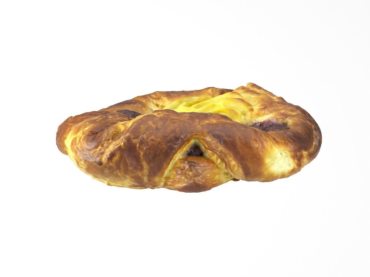 Photorealistic Danish Pastry  3D Scan 3D model_2