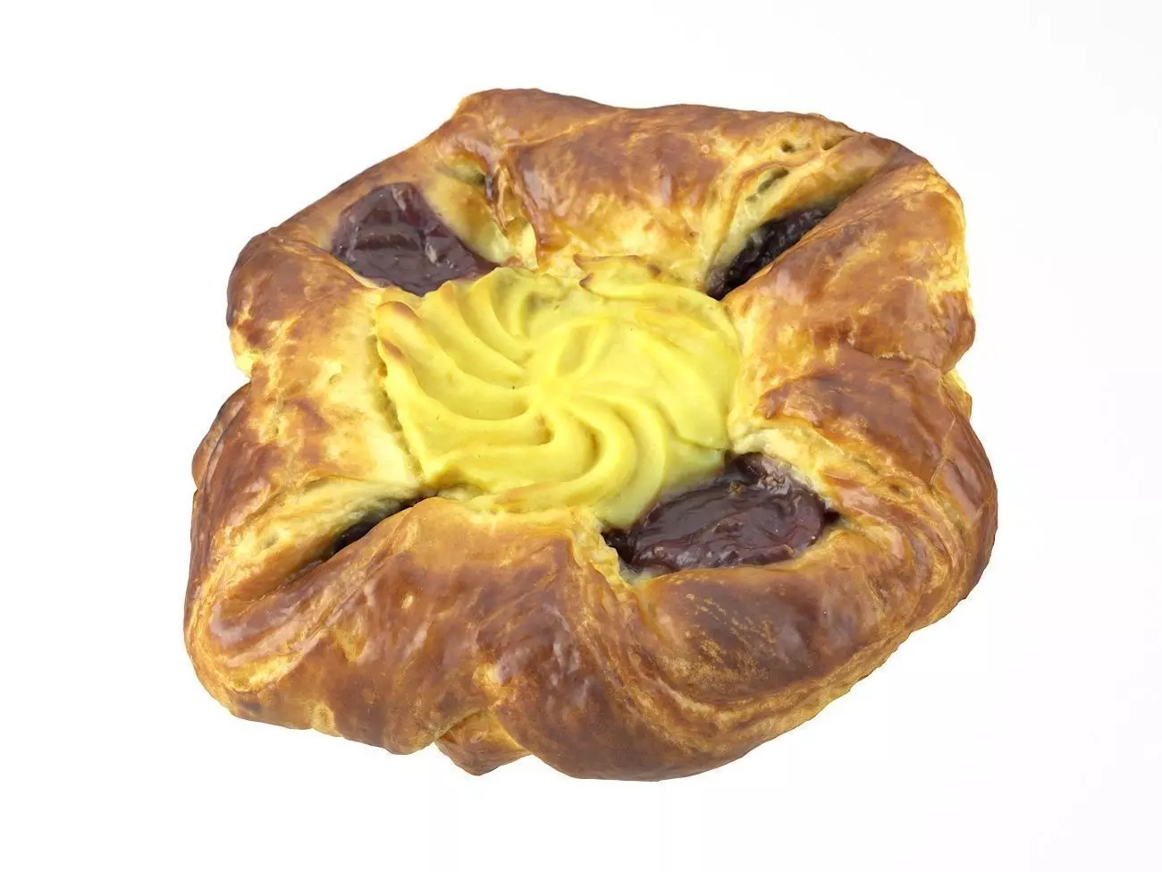 Photorealistic Danish Pastry  3D Scan 3D model_0