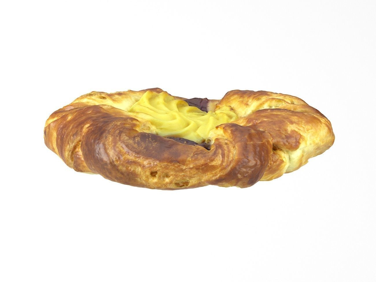 Photorealistic Danish Pastry  3D Scan 3D model_1