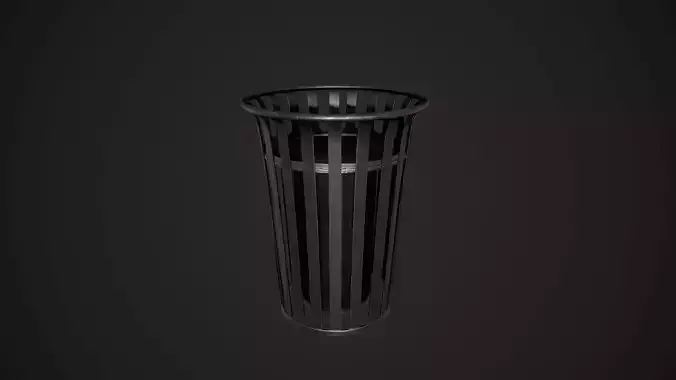 Trash Prop - PBR Trashbin Low-poly 3D model