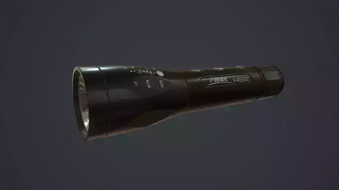Flashlight Low-poly 3D model