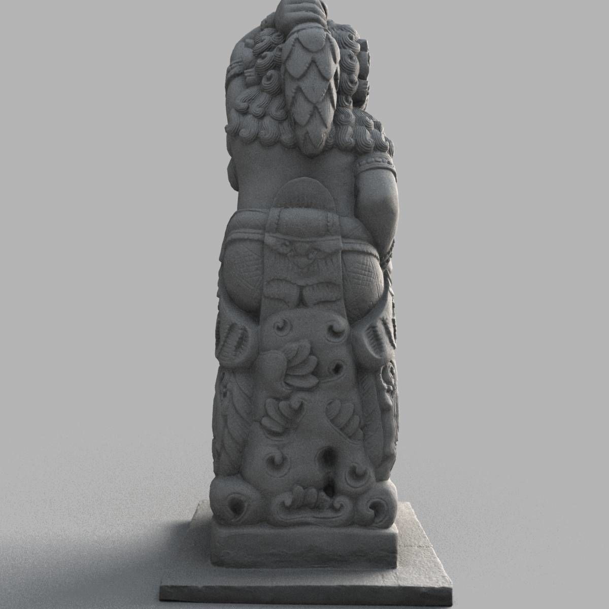 Bali-statue-013 statue of indian god Low-poly 3D model_9
