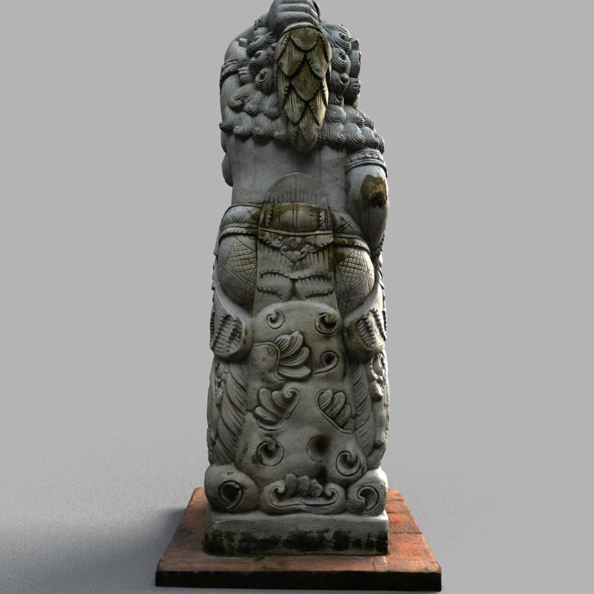 Bali-statue-013 statue of indian god Low-poly 3D model_3