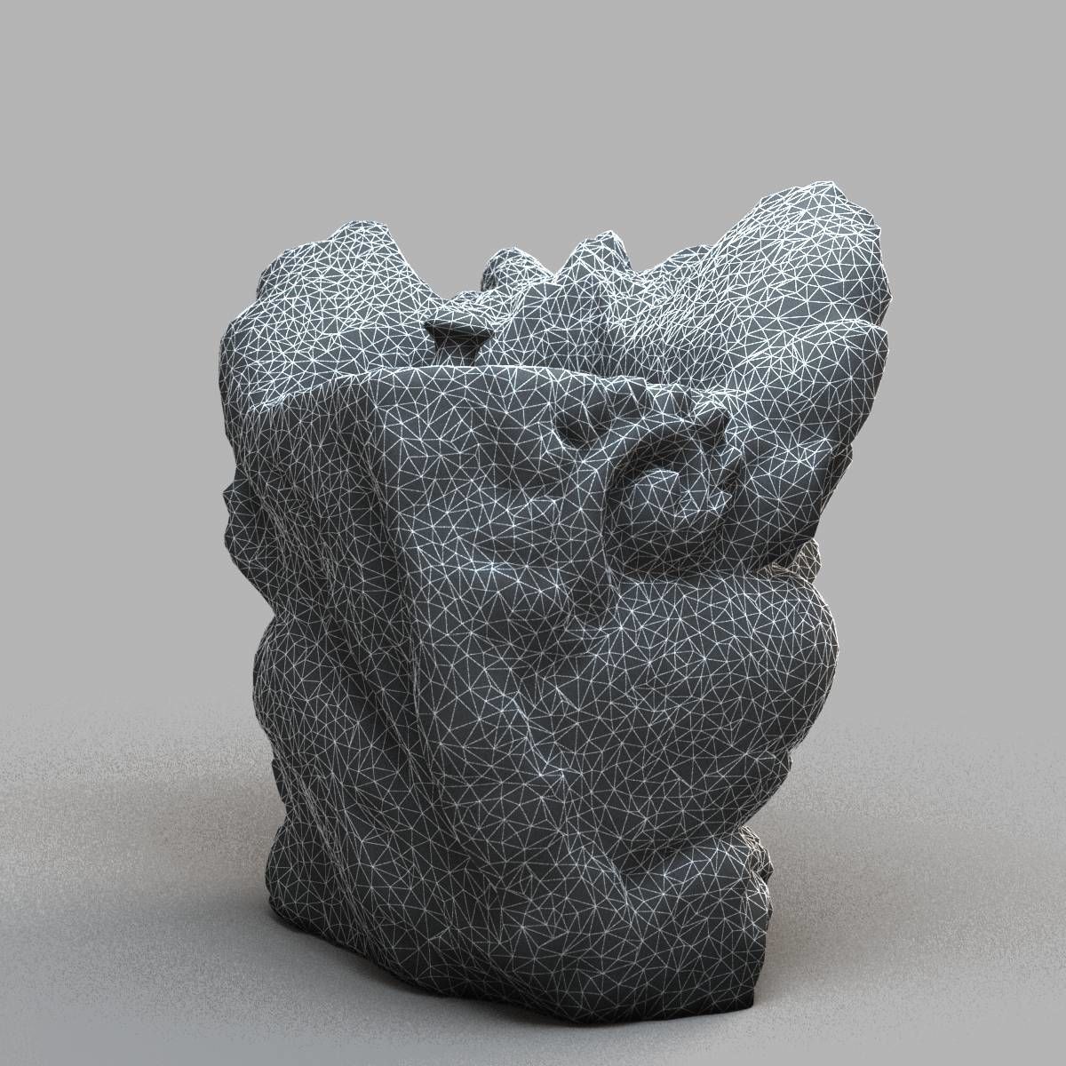 Bali-statue-015 gargoyle Low-poly 3D model_14