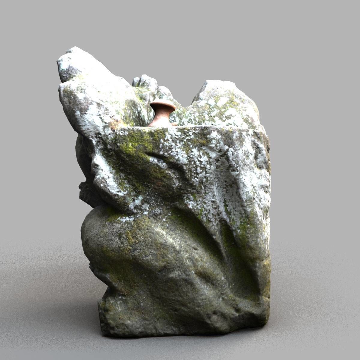 Bali-statue-015 gargoyle Low-poly 3D model_3