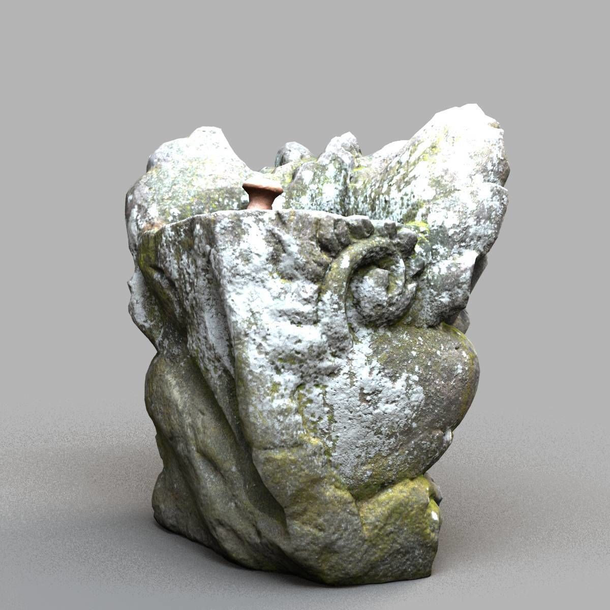 Bali-statue-015 gargoyle Low-poly 3D model_2