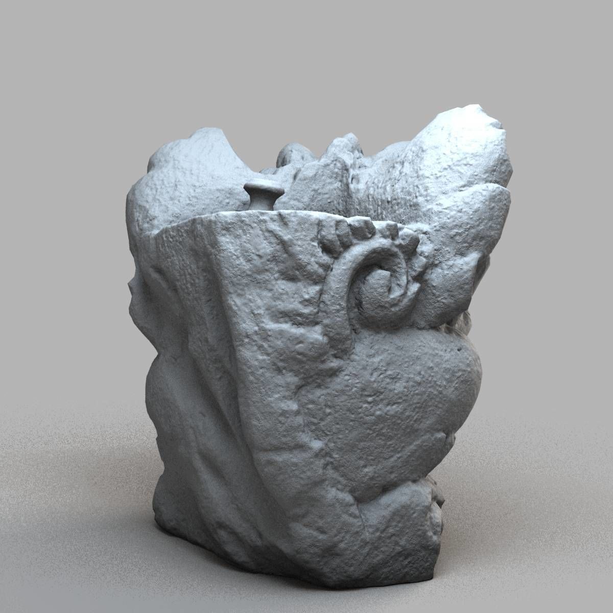 Bali-statue-015 gargoyle Low-poly 3D model_8