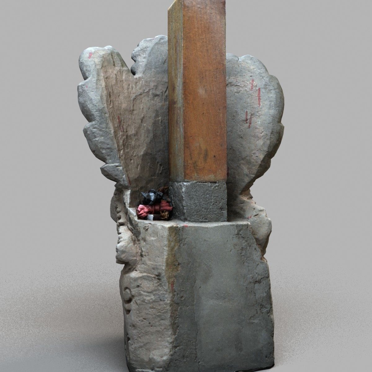 Bali-statue-016 statue of indian deity Low-poly 3D model_4