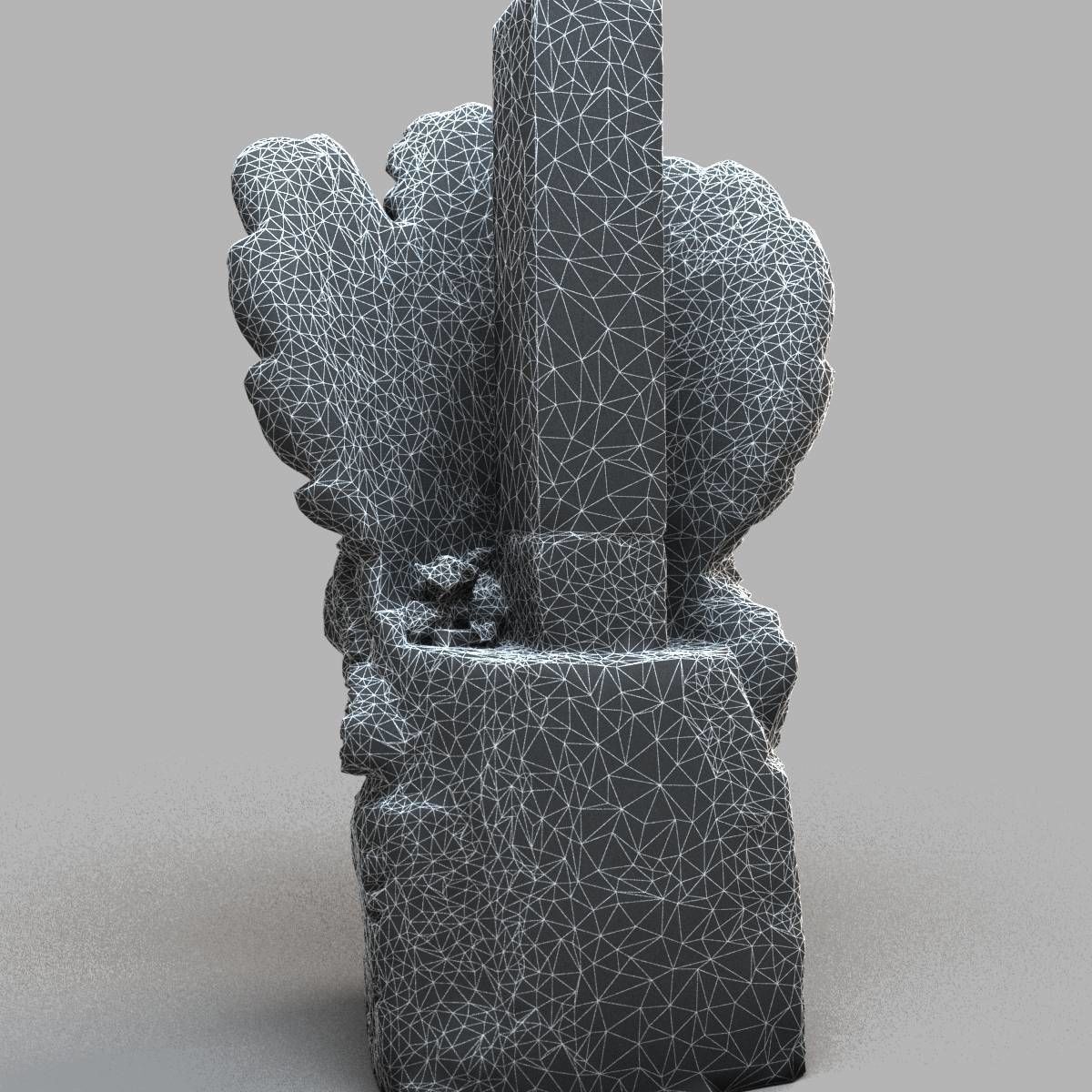 Bali-statue-016 statue of indian deity Low-poly 3D model_16