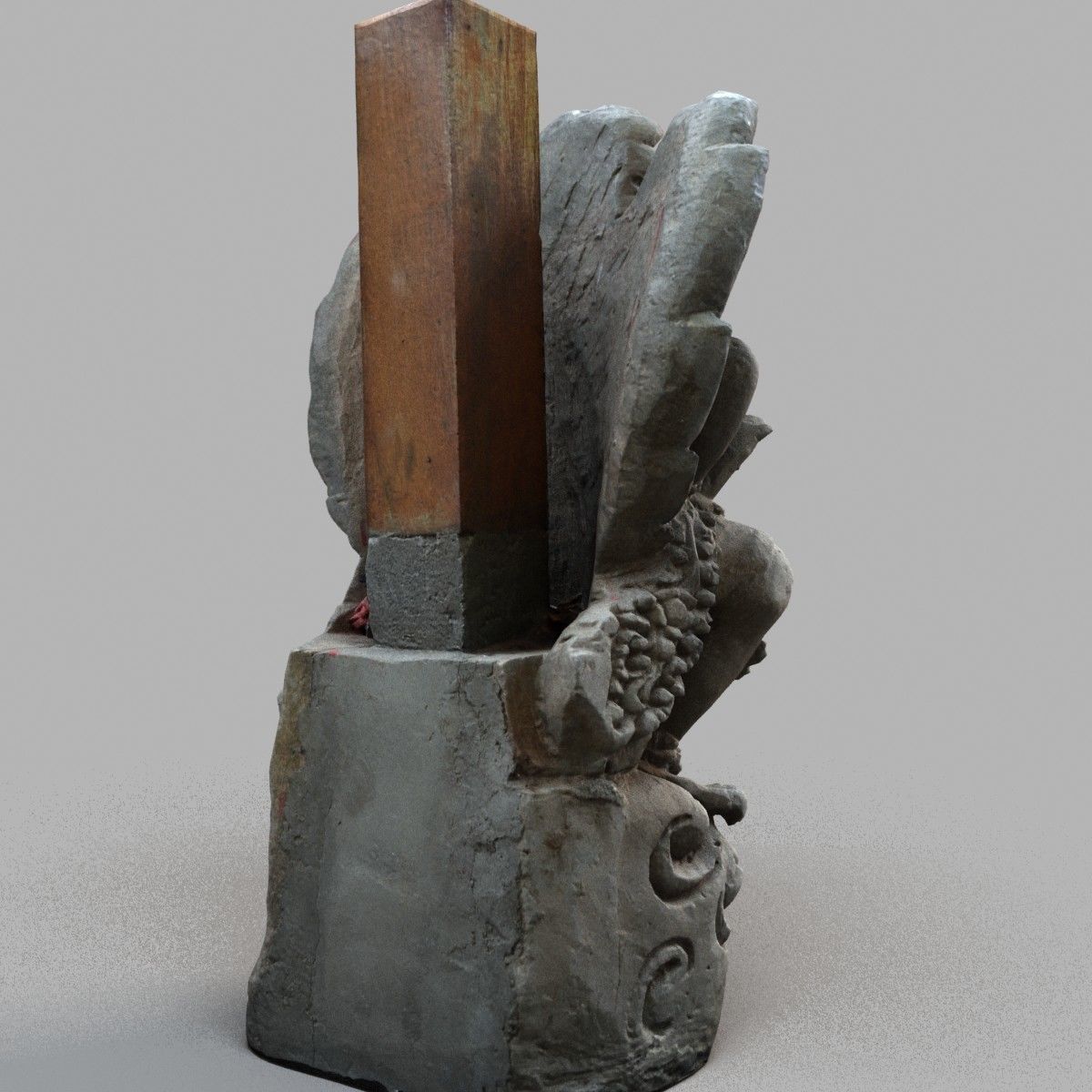 Bali-statue-016 statue of indian deity Low-poly 3D model_3