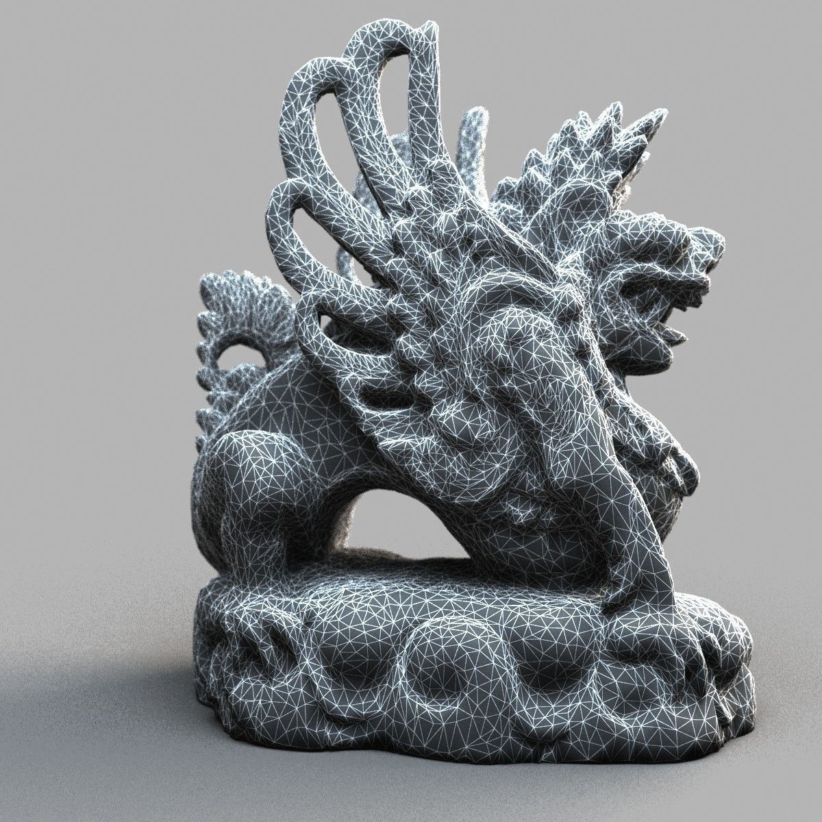 Bali-statue-018 statue of chinese deity Low-poly 3D model_14