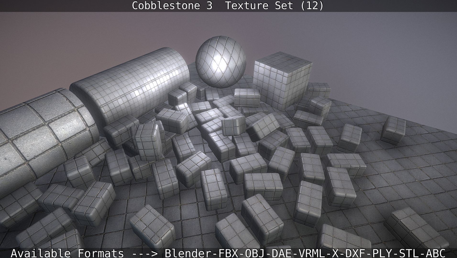 Cobblestone 3 - Texture Set 12 Texture_35