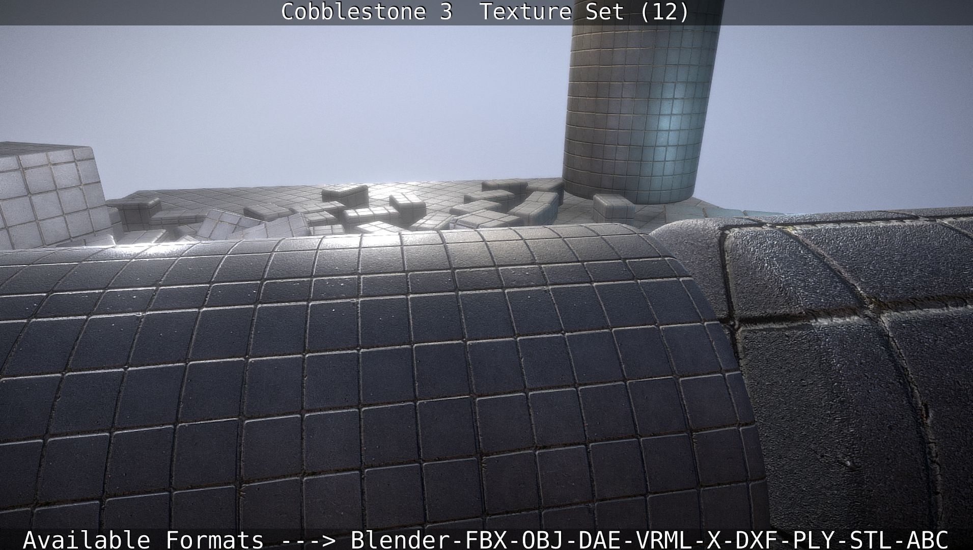 Cobblestone 3 - Texture Set 12 Texture_64