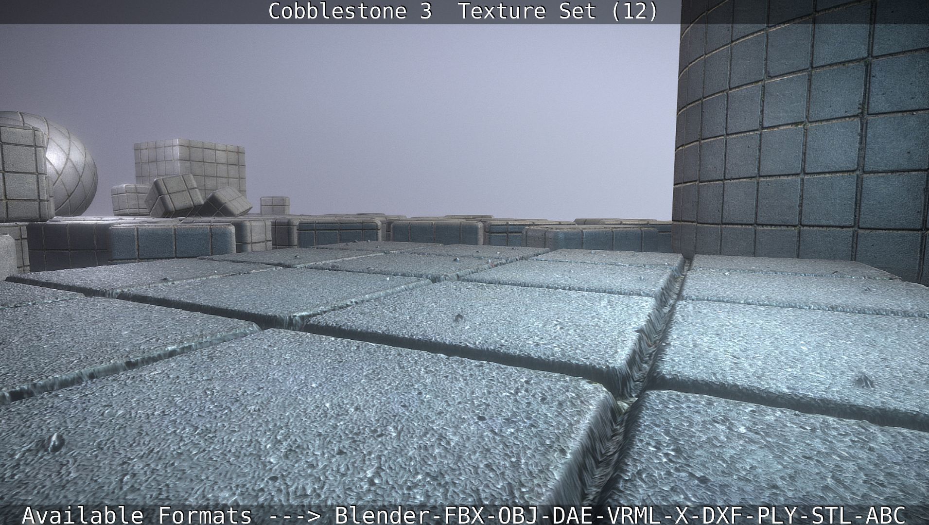 Cobblestone 3 - Texture Set 12 Texture_100