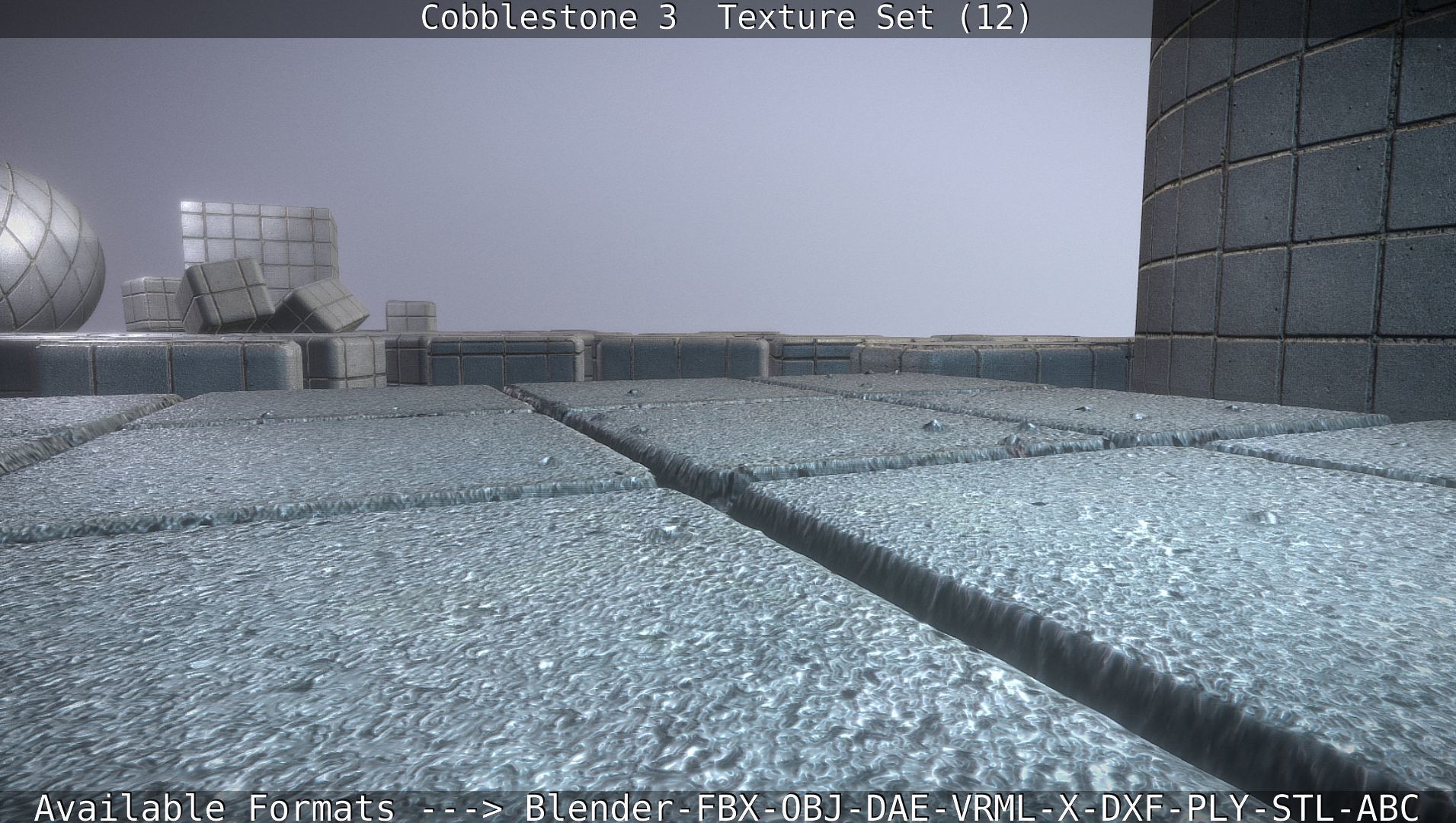 Cobblestone 3 - Texture Set 12 Texture_96