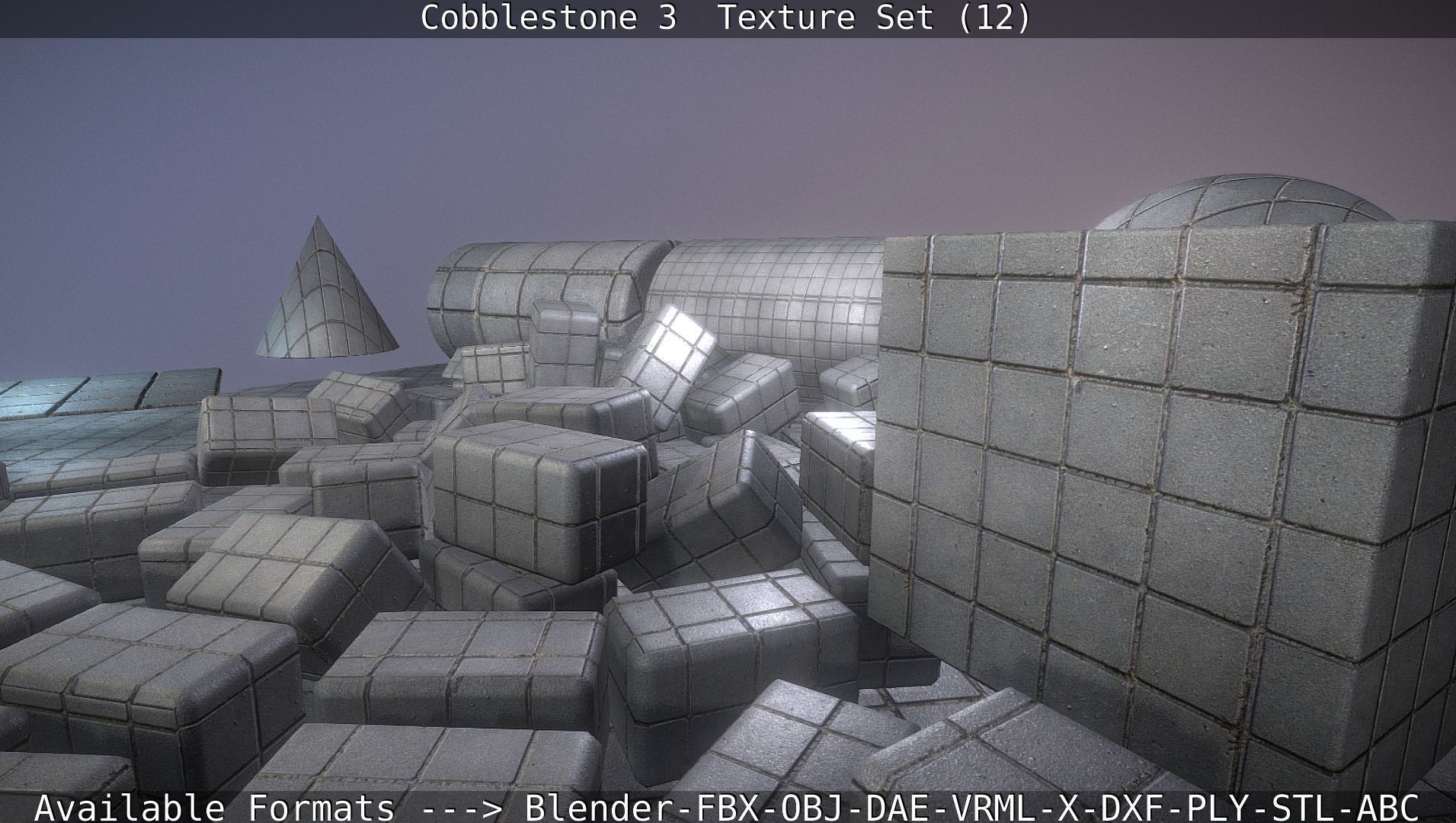 Cobblestone 3 - Texture Set 12 Texture_50