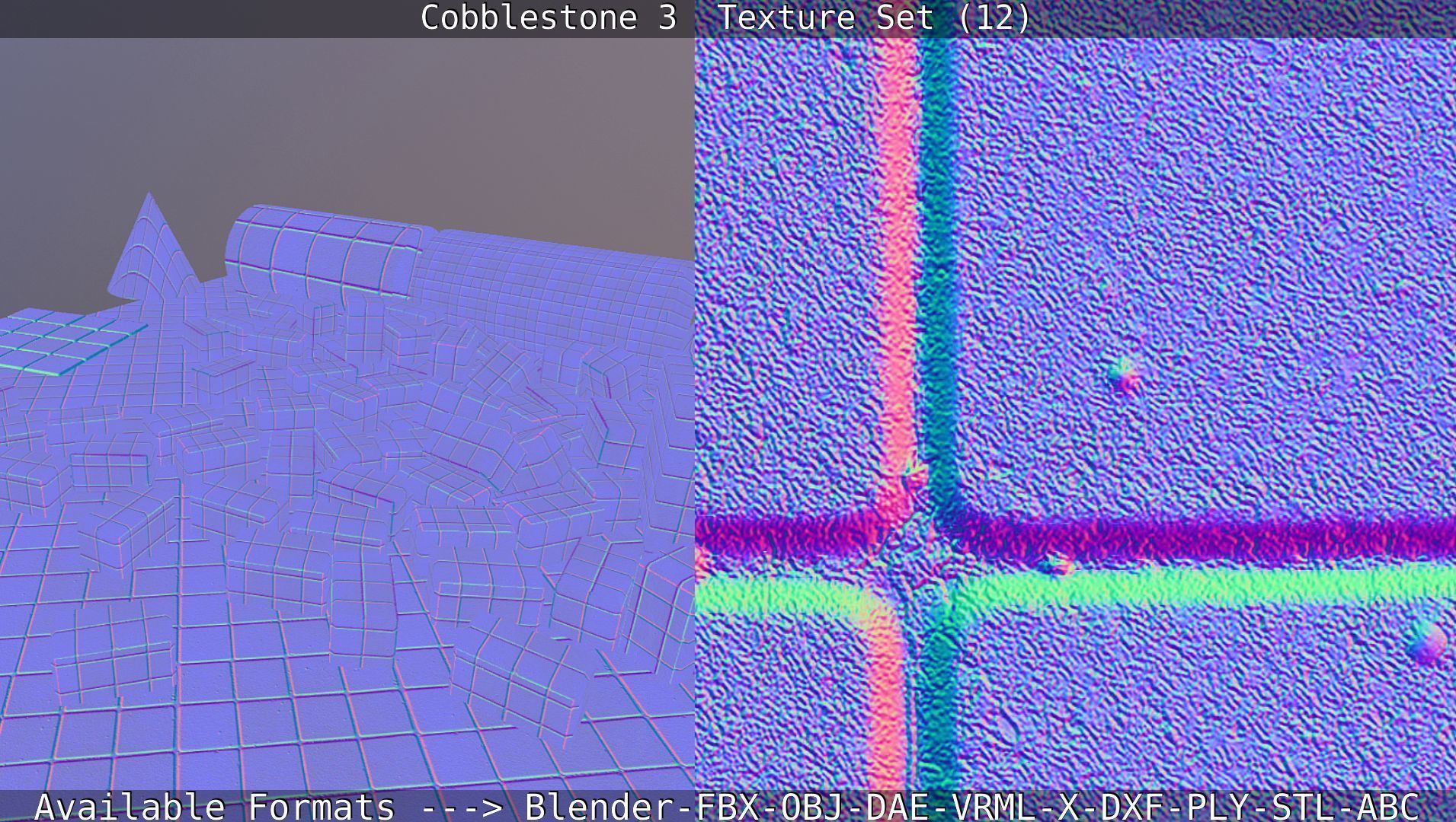 Cobblestone 3 - Texture Set 12 Texture_8