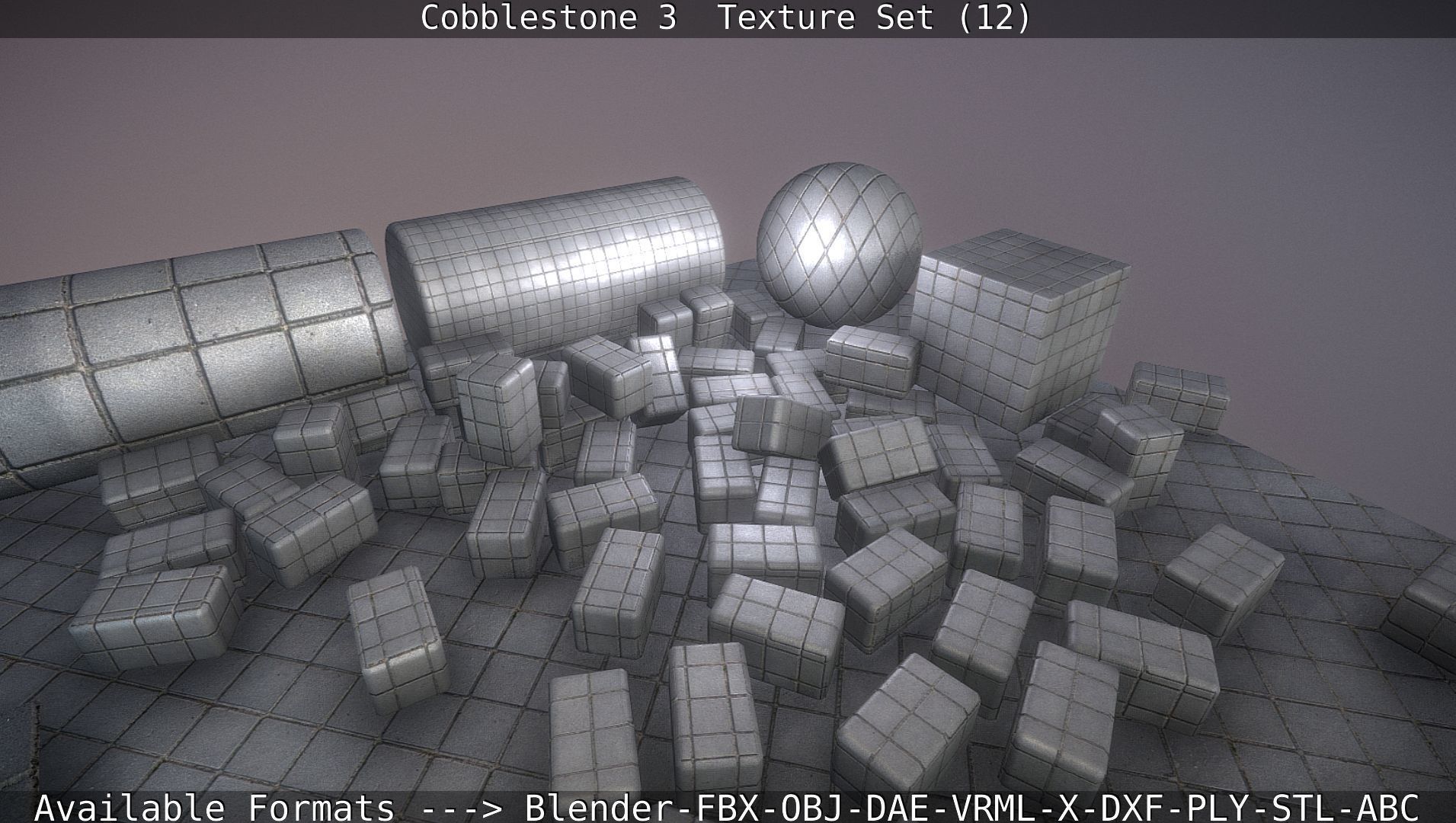 Cobblestone 3 - Texture Set 12 Texture_36