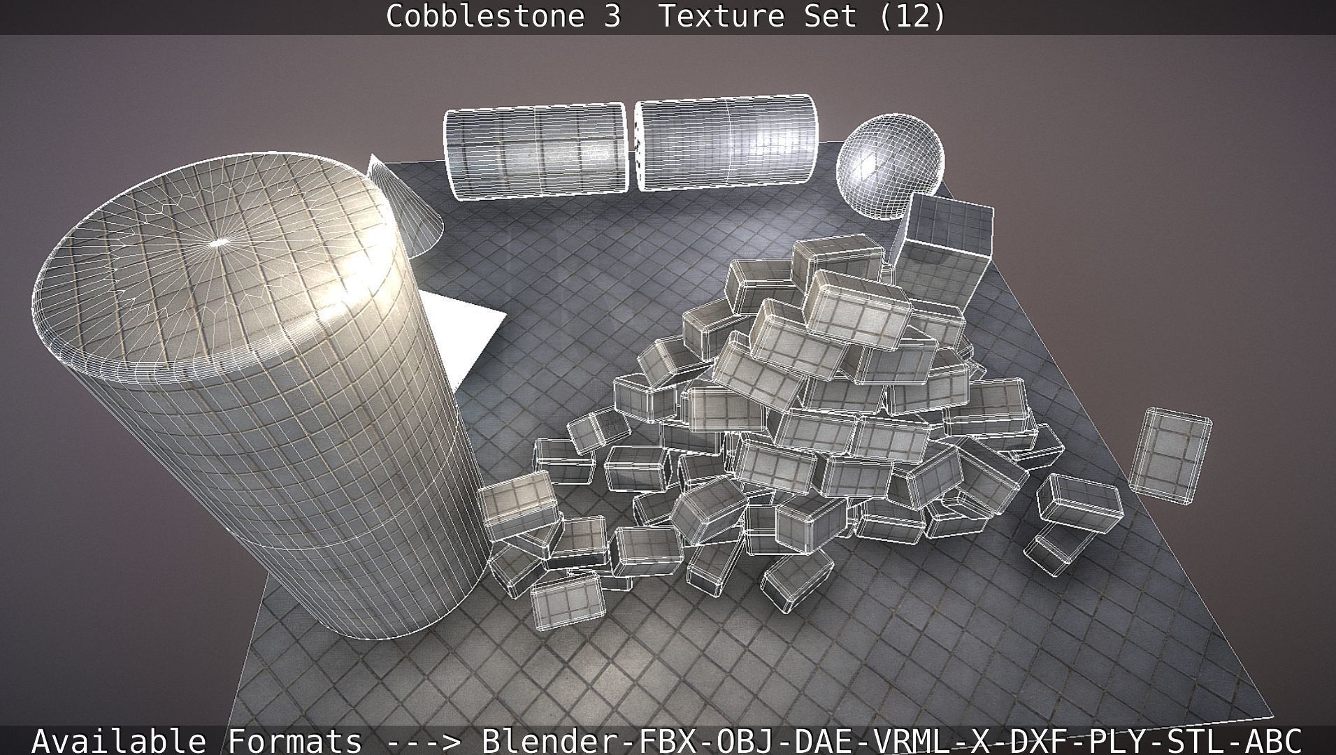 Cobblestone 3 - Texture Set 12 Texture_31