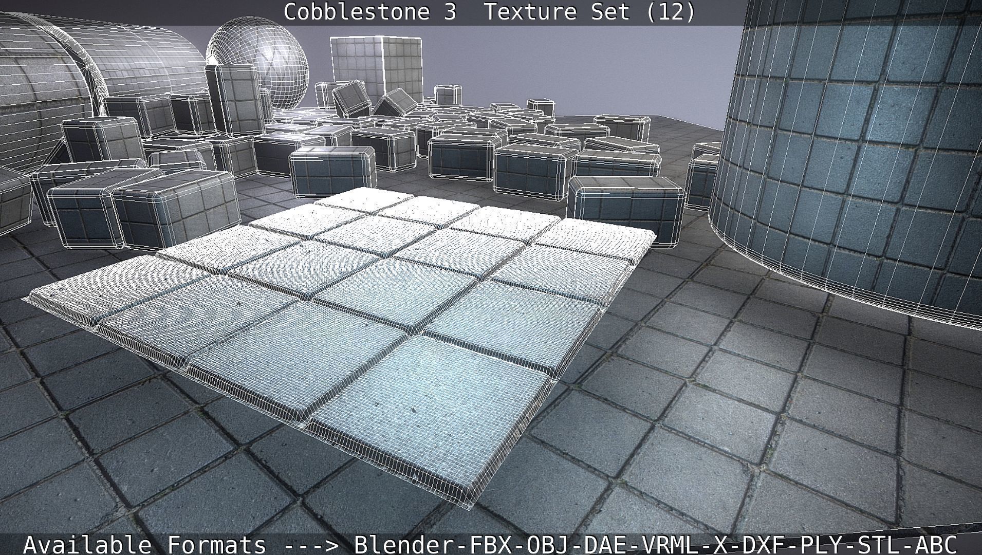 Cobblestone 3 - Texture Set 12 Texture_135