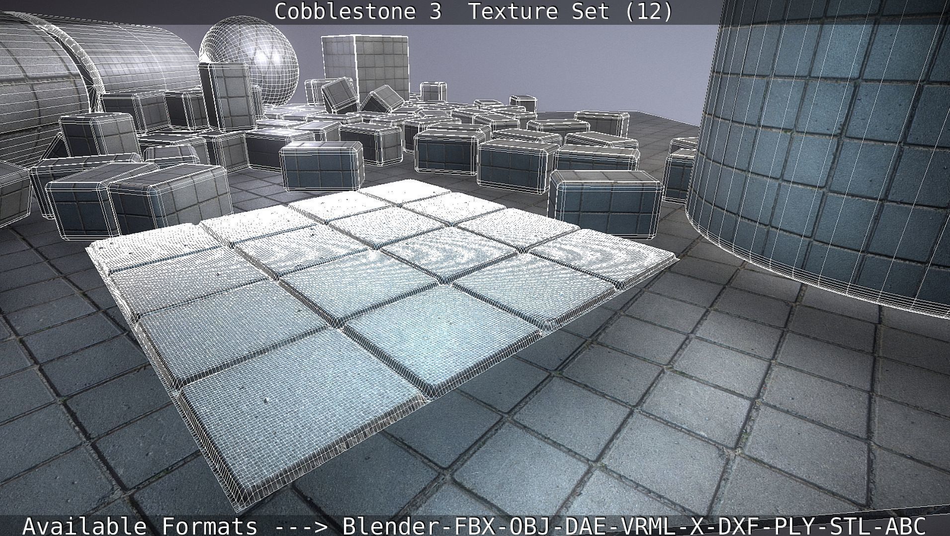 Cobblestone 3 - Texture Set 12 Texture_136