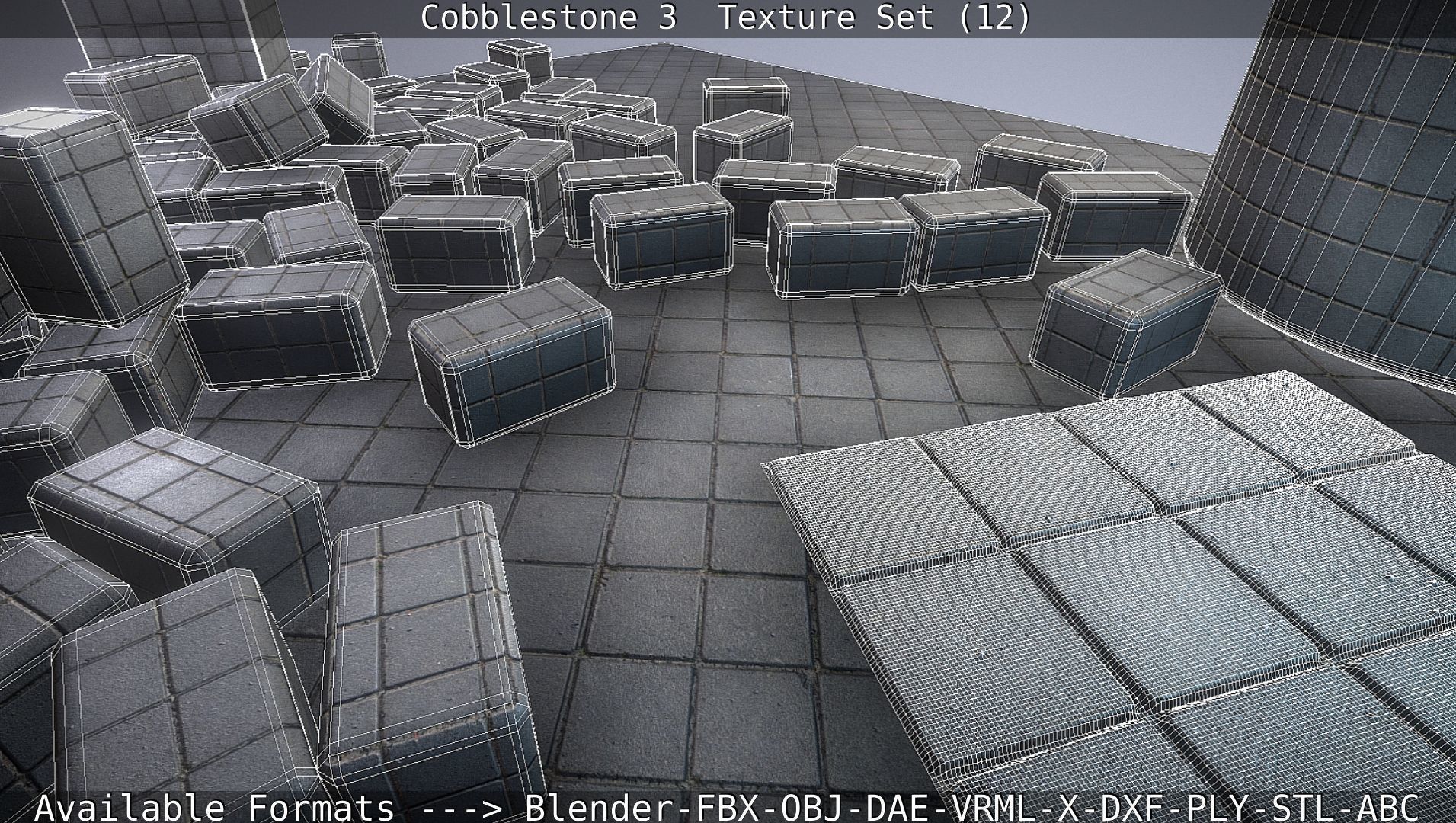 Cobblestone 3 - Texture Set 12 Texture_128