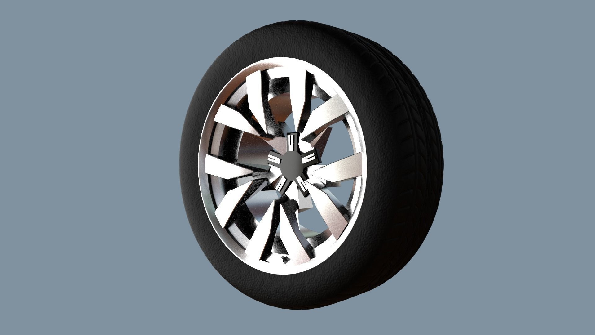 AS rims collection 6 - VW Montero Low-poly 3D model_2