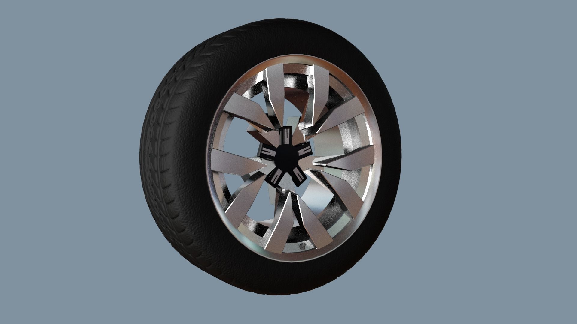 AS rims collection 6 - VW Montero Low-poly 3D model_3