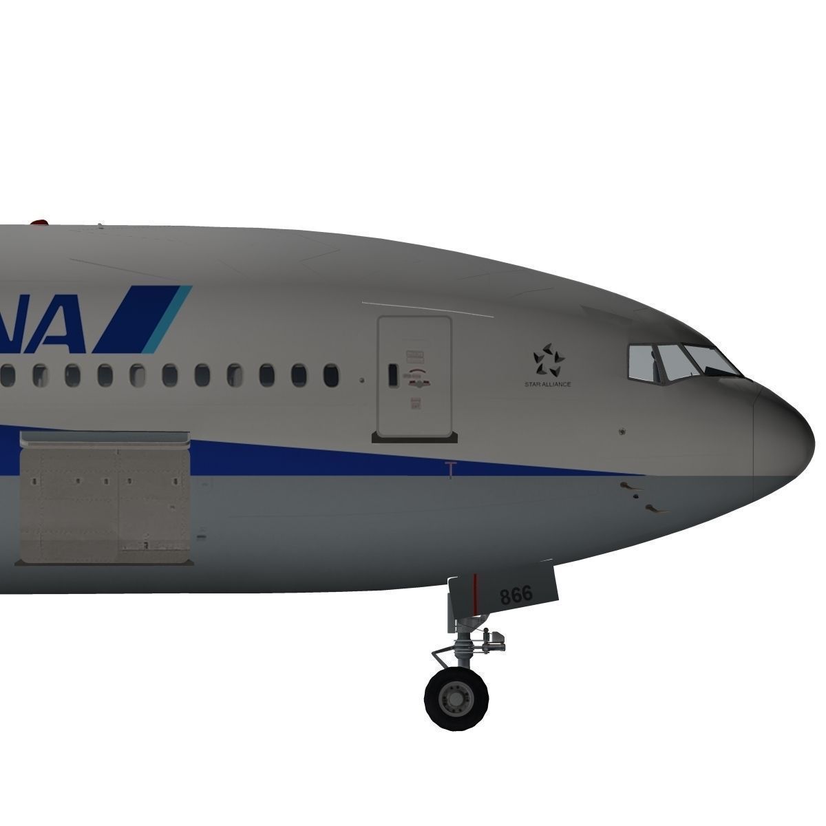 Boeing 777-200ER All Nipon Airways ANA 3D model_14