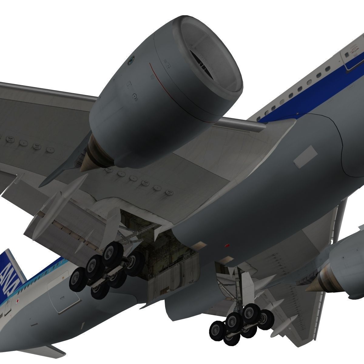 Boeing 777-200ER All Nipon Airways ANA 3D model_9
