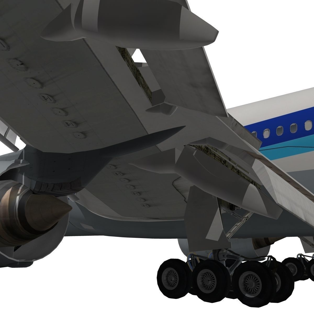 Boeing 777-200ER All Nipon Airways ANA 3D model_10